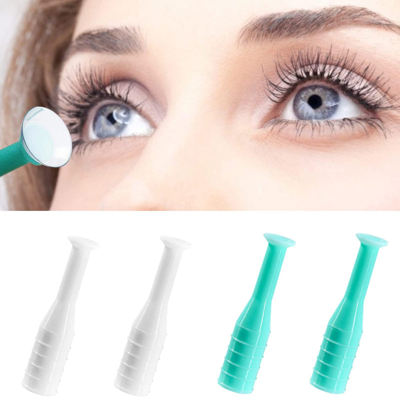 [Australia] - Pack of 4 contact lens suckers, hard lenses, contact lens insertion aid with bottle, silicone contact lens remover with suction cup, contact lens sucker, contact lens helper, lens remover accessories 