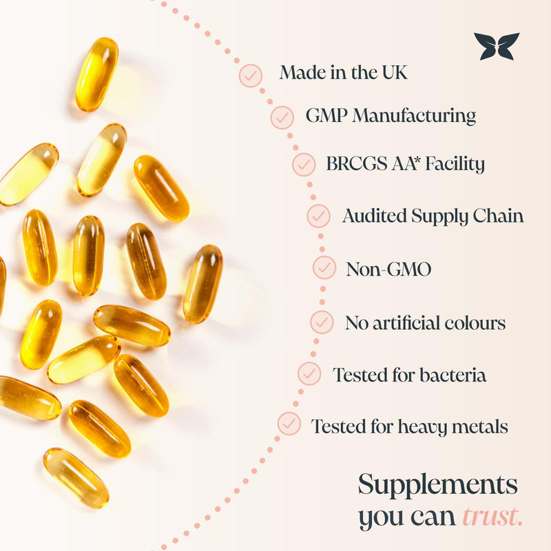 Nurture® Pregnancy Omega 3 | 600mg DHA & 120mg EPA Proven 5-1 Formula | Professor Formulated | Supports Baby Brain & Eye Development | Prenatal, Fertility & Breastfeeding | 56 Softgels | Made in UK