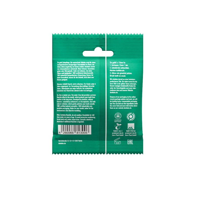 [Australia] - Denttabs tablets for teeth cleaning 125 pc. 125 Count (Pack of 1) 