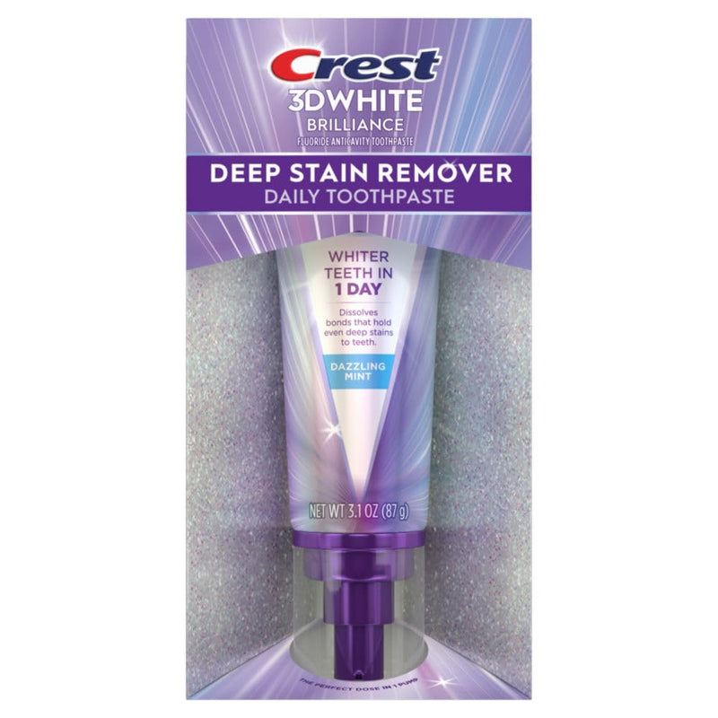[Australia] - Crest 3DWhite Brilliance Deep Stain Remover Dazzling Mint Toothpaste - 3.1oz 