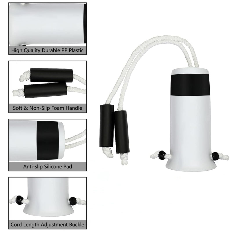 [Australia] - DILSIAI Sock Aid Device for Seniors Assistant Device no Bending Helper Easy on and Off Stocking - Without Bending, Slip Resistance, Reliable Sock Aid Device for Seniors (White) White 