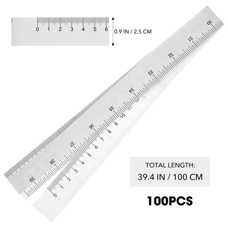 [Australia] - Angoily 100PCS Paper Tape Measure for Body Measurement, Double-Sided Tape Measure, Medical Soft Tape Measure for Baby Head Body Measurement 