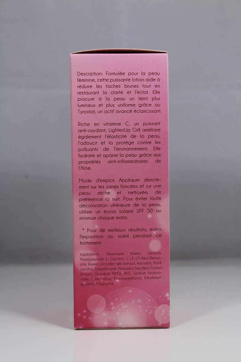 LightenUp Girl! Skin Brightening Lotion | 13.5 Fl oz / 400ml | Moisturizing, Hydrating Lotion for Even Skin Tone | with Tyrostat and Vitamin C