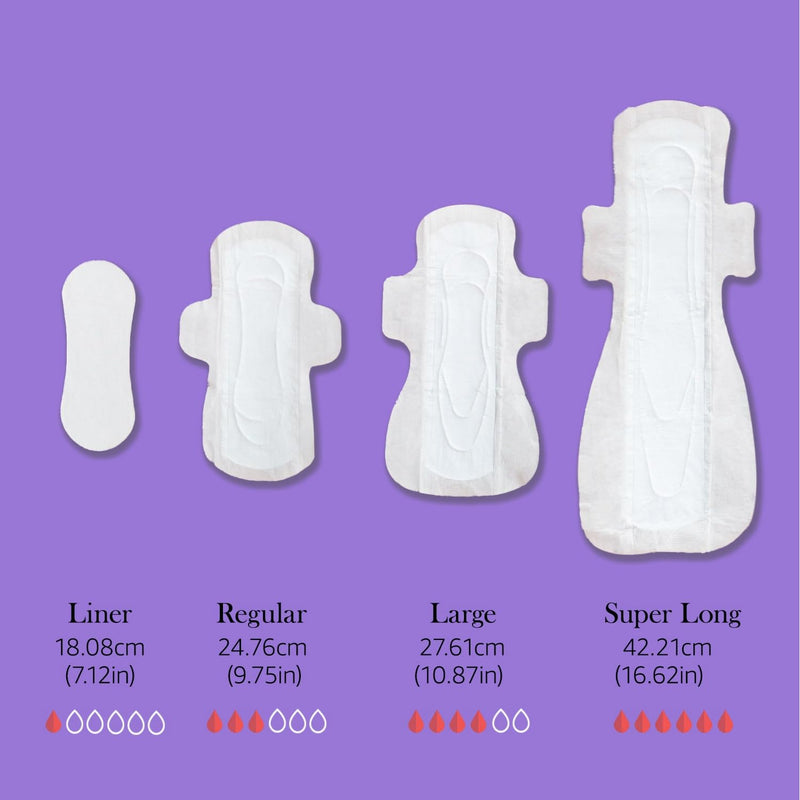 [Australia] - Super Long Overnight Pads Sanitary Pads, 100% Organic Cotton from Texas, Heavy Absorbency, Powerful Leak Protection, Unscented, Extra Long Length Pads for Women (10 Count) Super Long Pad 10 Count (Pack of 1) 