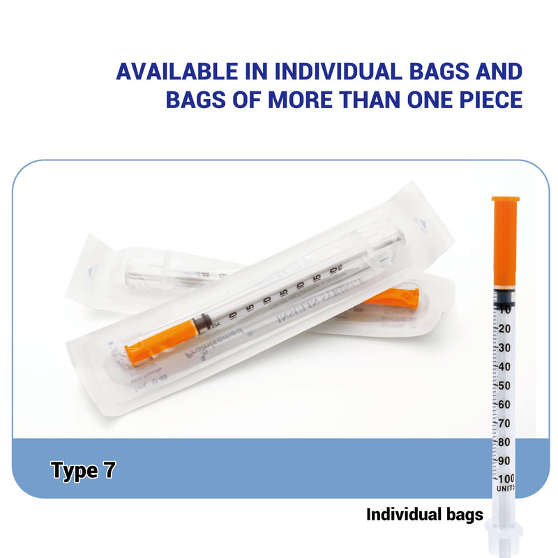 [Australia] - U-100 Insulin Syringe, 31G 5/16‚Äú 1cc Individually Sealed (100 Counts) 