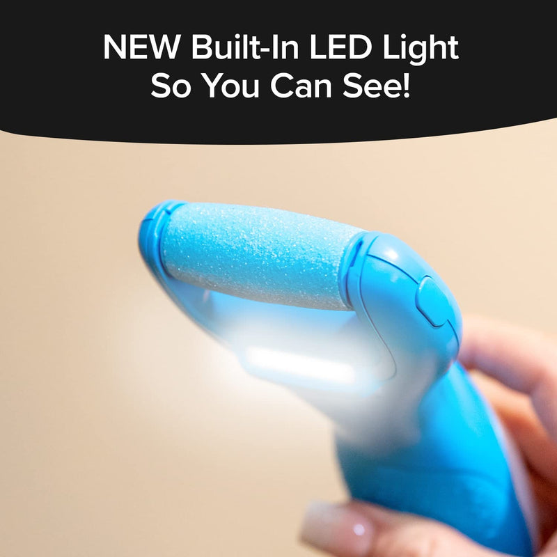 [Australia] - PedEgg Power Cordless Motorized Callus Remover w/ Bright LED Light As Seen On TV, Quickly Removes Calluses & Dry Skin w/ 2000 RPMs of Spinning Action for Smooth, Soft Feet, Easy-Grip Ergonomic Handle 