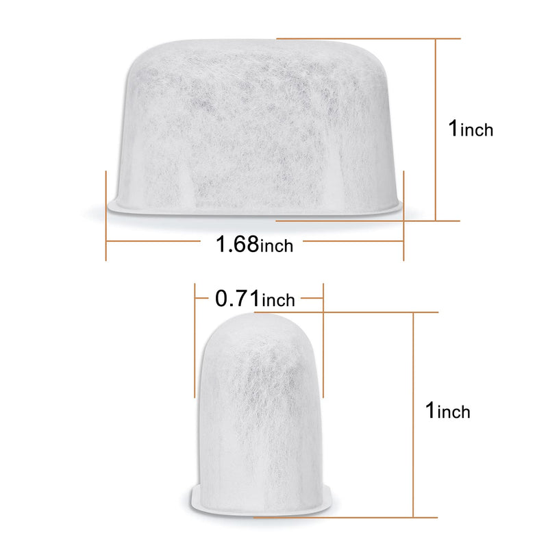 [Australia] - 12-Pack Replacement Charcoal Water Filters for Use with Cuisinart coffee machines 12 Count (Pack of 1) 