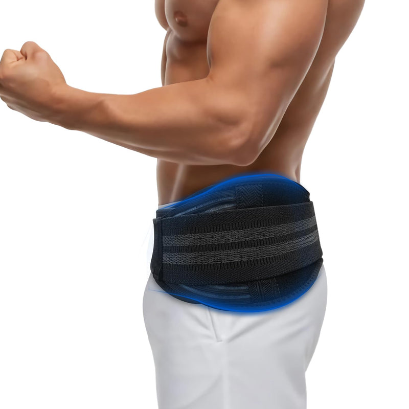 SI Joint Belt for Men – Strong Pelvic and Hip Support Belt with Widened Side Straps – Sacroiliac Pain Relief and Stability for Work, Heavy Lifting, Sciatica, and Daily Back Support Medium