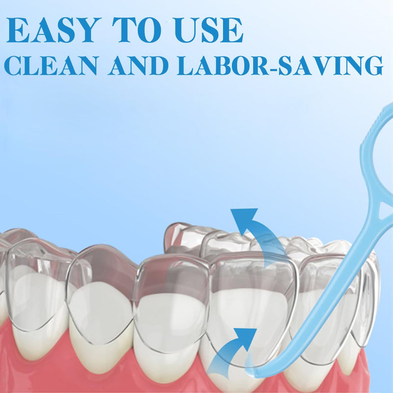 TIHOOD 45PCS Aligner Remover Tool, 5 Colors Clear Aligner Removal Tool for Invisible Removable Braces, Oral Care Disassembly Accessories