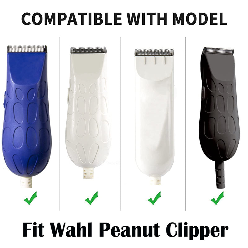 [Australia] - Audoc 2PCS White Professional Peanut Clippers/Trimmers Snap On Replacement Blades #2068-300-Fits Compatible with Peanut Hair Clipper 