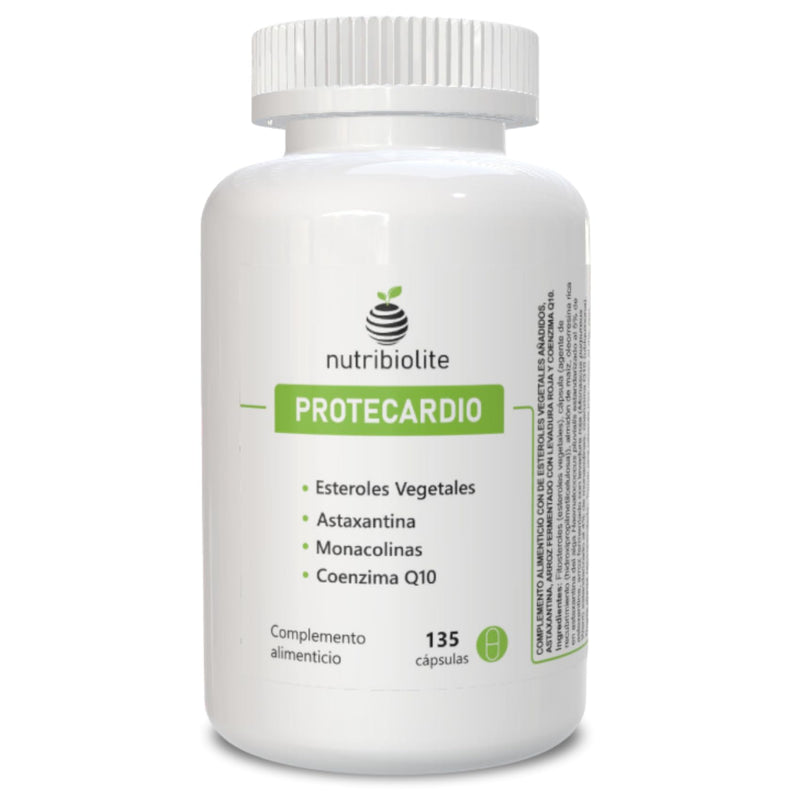 [Australia] - High-dose cholesterol-lowering capsules with plant sterols 998 mg, red rice yeast 2.9 mg monacolin K, Co-Q10 + astaxanthin. 135 vegan capsules without additives – Protecardio 