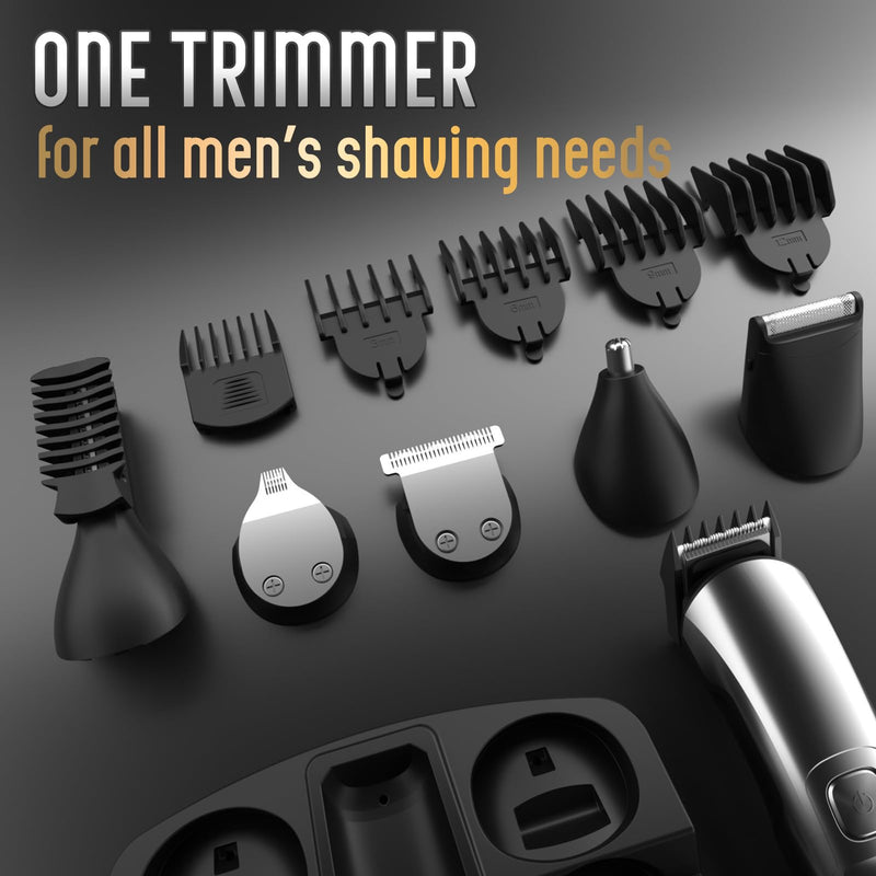 Gifts for Men, Ufree Beard Trimmer with Charger, Electric Razor Shavers Hair Clippers for Men, Nose Hair Trimmer Mustache Body Face Beard Grooming Kit