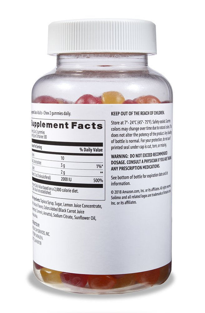 Amazon Basics Vitamin C and Vitamin D3 Gummies Bundle (2 Packs)