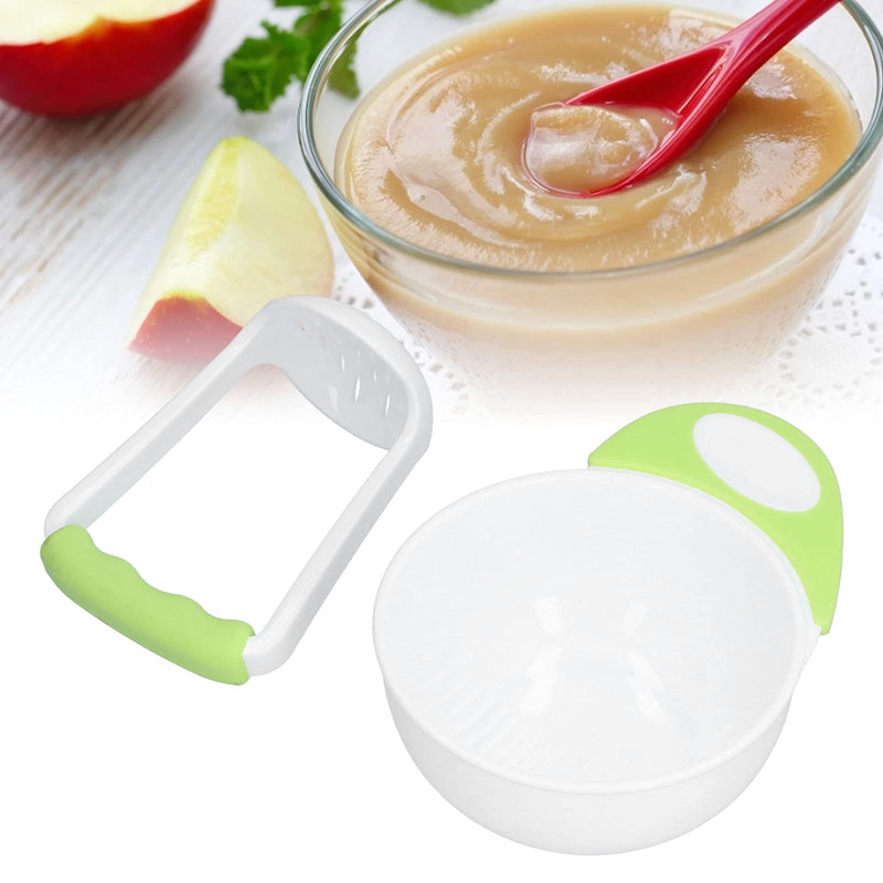 [Australia] - Baby Food Mash Bowl, Convenient Professional Easy Use Anti Scalding Baby Food Masher Bowl Set for Baby Food Mash Bowl for Make Vegetable Puree Fruit Puree 