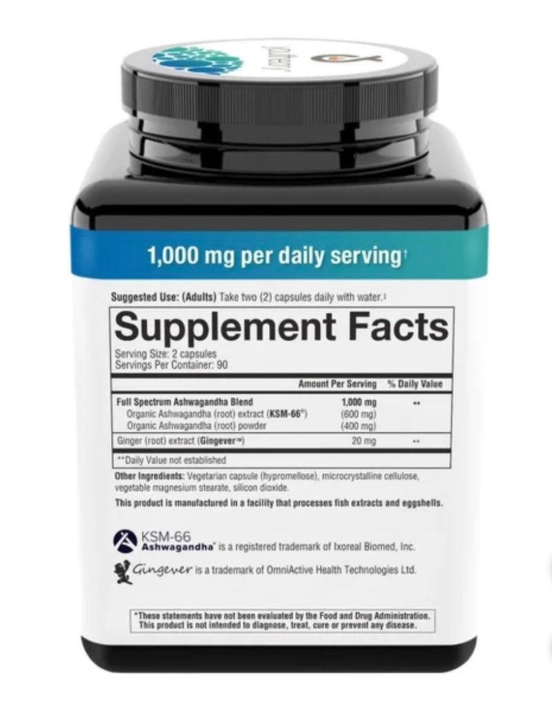[Australia] - Youtheory Ashwagandha 1000mg with KSM-66 - Helps Support a Healthy Stress Response,180 Capsules (Pack of 1) 