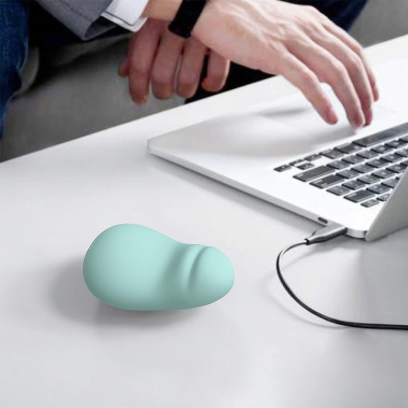 [Australia] - Multifunctional Ultra Soft Squeeze Personal Electric Massager with Vibrating Physic Therapy Massage Ball, Finger Massager for Hand Exercisers Fidget & Relaxtion(Green) 