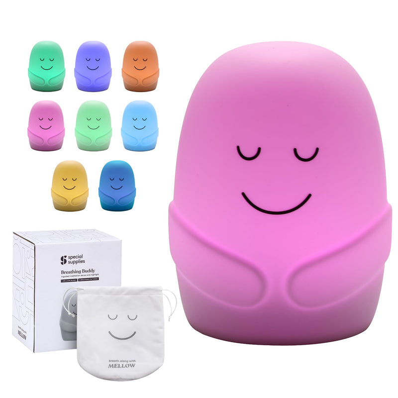 [Australia] - Special Supplies Mindfulness Guided Breathing Exercises, Nightlight Mode, Guided Daily Visual Relaxation and Restful Sleep for Kids or Adults, Color Changing Nightlight 
