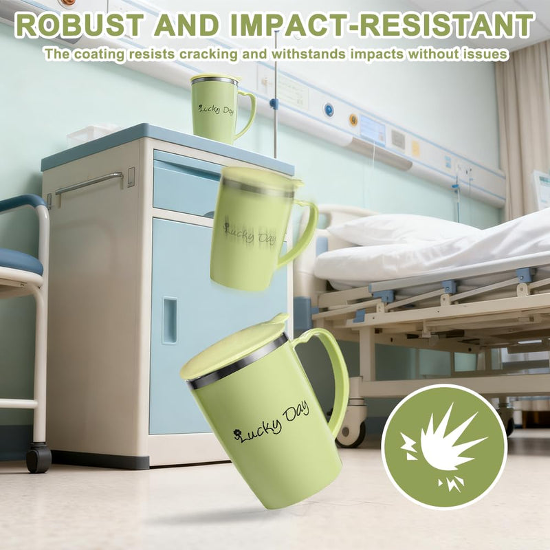 Sippy Cup for Adults, 3 in 1 350ml Adult Sippy Cups for the Elderly Non Spill, Anti Choke Spill Proof Cups with Lid and 30cm Straw, Beakers for Elderly for Disabled Adults Drinking Aids