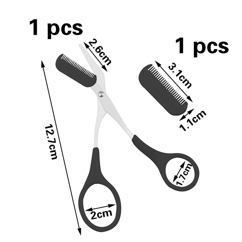 [Australia] - Eyebrow scissors for men, eyebrow scissors, eyebrow trimmer scissors, scissors for trimming eyebrows for eyebrows, professional precision eyebrow trimmer scissors with comb 