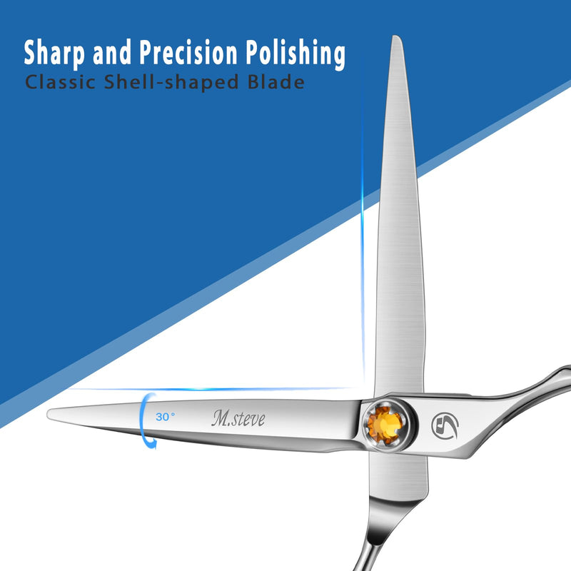 Professional Hair Cutting Scissors 6 Inch, VG10 Stainless Steel Barber Shears, Extremely Sharp Hairdressing Scissors for Salon & Home Use, Ambidextrous Left Right Hand Hair cutting shears