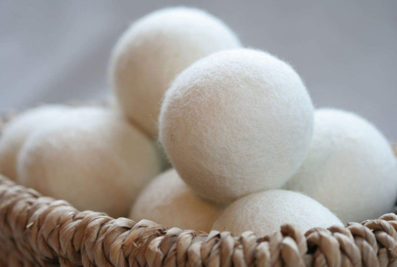 [Australia] - 6 Pack All Natural Organic Wool Dryer Balls XL Size - Reusable Chemical Free Natural Fabric Softener, Anti Static, Reduces Clothing Wrinkles and Saves Drying Time 6 