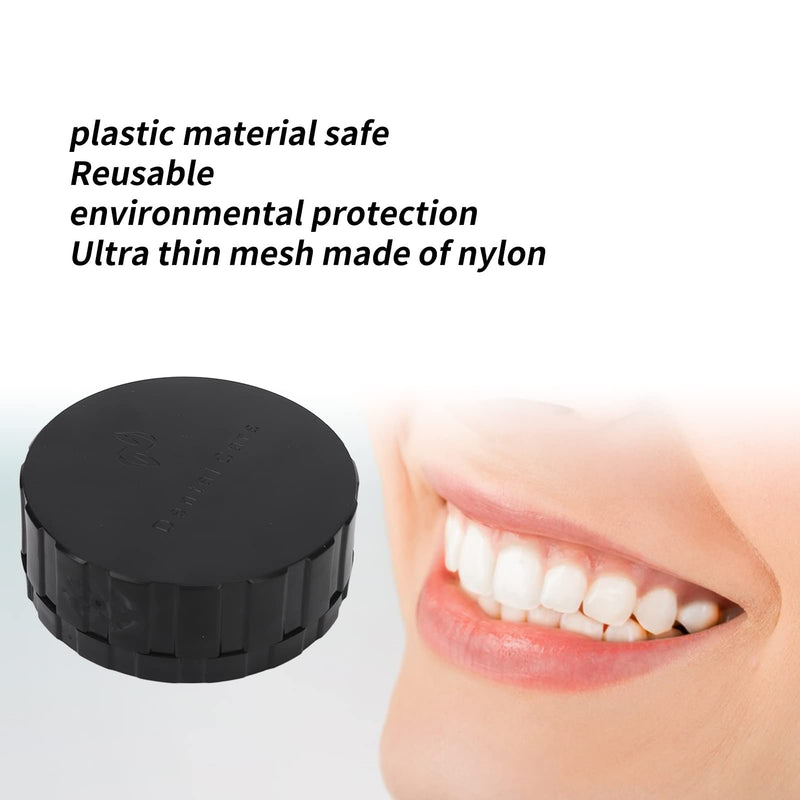 Veneer, Wash Eneer Veneer Processing Round Shape Reusable Black Storage, Eneer with Spare Pad Plastic Container