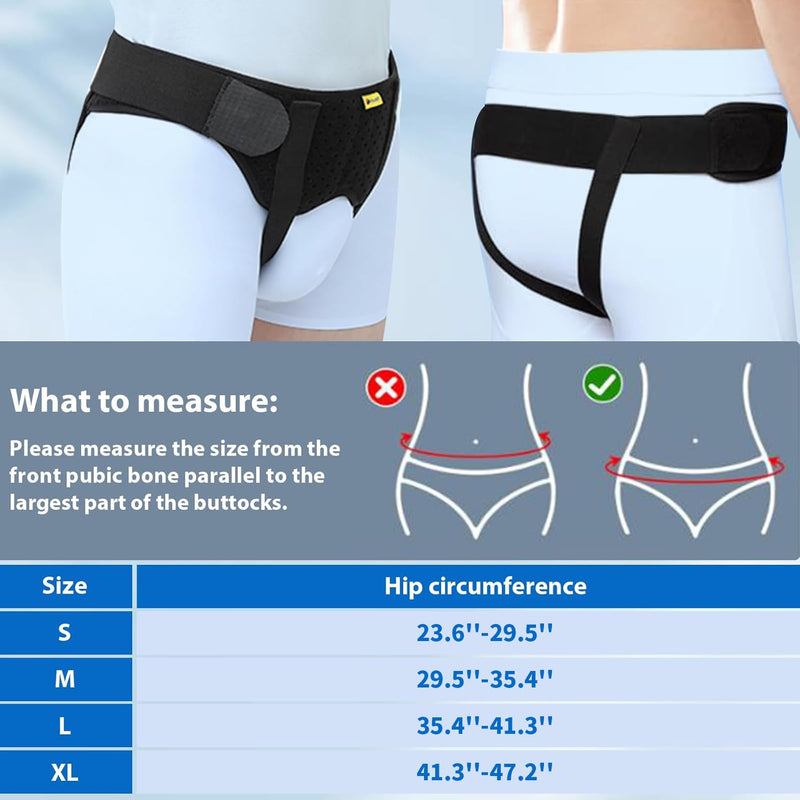 Hernia Belt for Men Hernia Support Truss for Single/Double