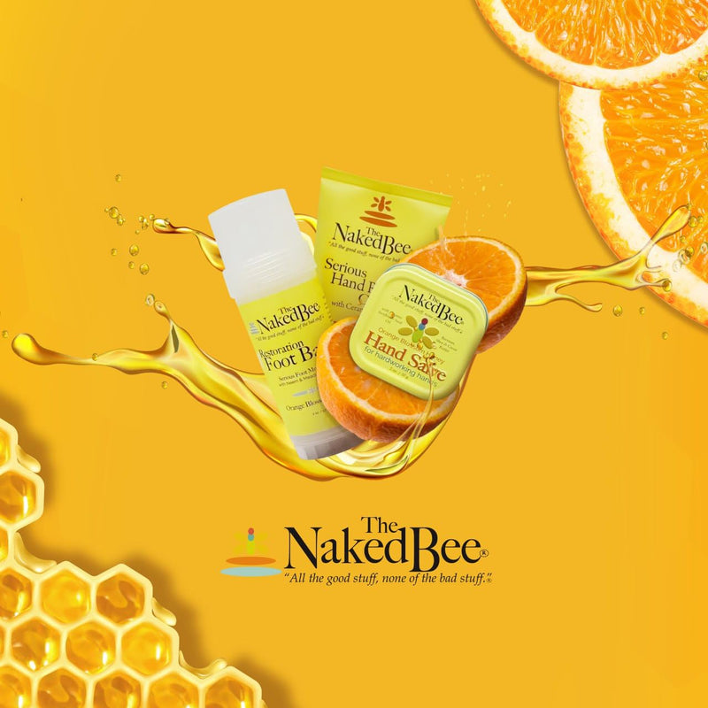 [Australia] - The Naked Bee Orange Blossom Honey Restoration Foot Balm, (2 oz) - 2 Pack 2 Ounce (Pack of 2) 