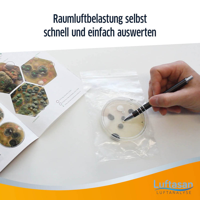 [Australia] - Luftasan mold test for up to 10 rooms | Rapid mold test for practical implementation at home | Mold test for mold contamination 