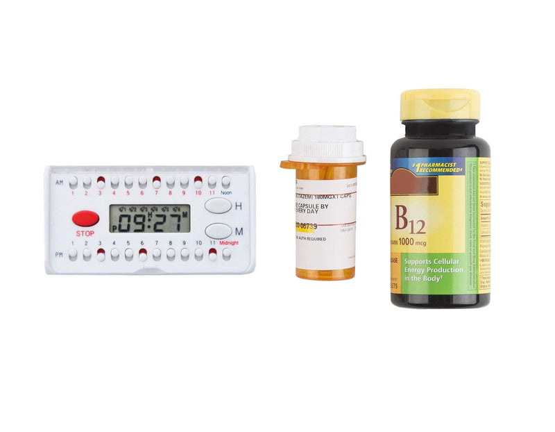 e-Pill 6 Alarm Pocket Timer - Pill, Vitamin and Medicine Medication Reminder - Easy to Hear and Set