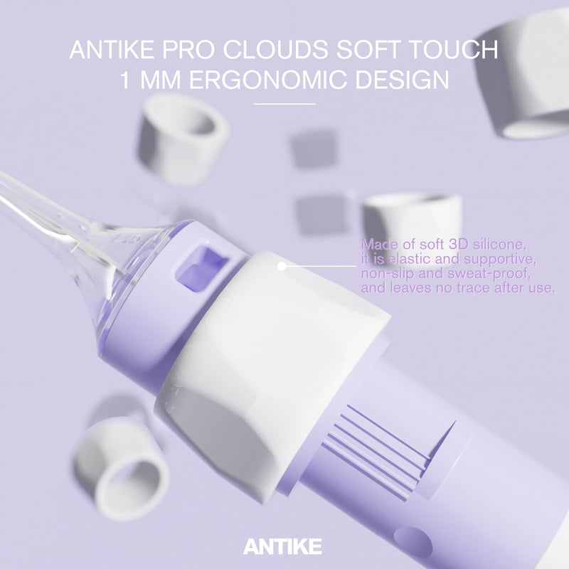 [Australia] - ANTIKE Clouds Pro Tattoo Cartridge Needles #12(9RL) 20Pcs 0.35mm with Soft Finger Ledge Standard X-Taper Disposable Tattoo Needles with Membrane Round Liner EN11P-FG-20-1209RL 1209RL 