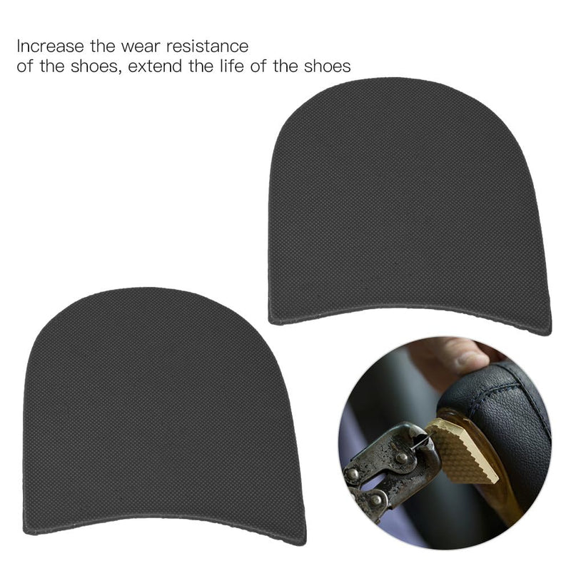 [Australia] - TOPINCN Shoe Heel Pads, Shoe Repair Rubber Heel Replacement Kit with Nails, Sandpapers, Self-Adhesive Stickers, Shoe Repair Accessories (Black) Black 