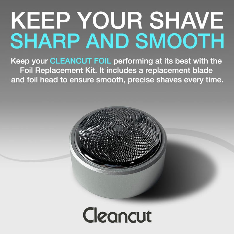 [Australia] - Replacement Kit for Cleancut ES412 Personal Shaver - Blade and Foil Head Replacement for Precision Shaving - Includes New Blade, Foil & Cap - Made in Japan, Easy to Install K30sp 