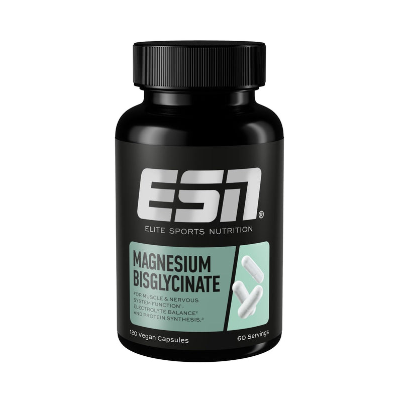 ESN Magnesium Caps, 120 Capsules, 194 mg Magnesium per Daily Serving – magnesiumbisglycinate Capsules, high bioavailability – Made in Germany