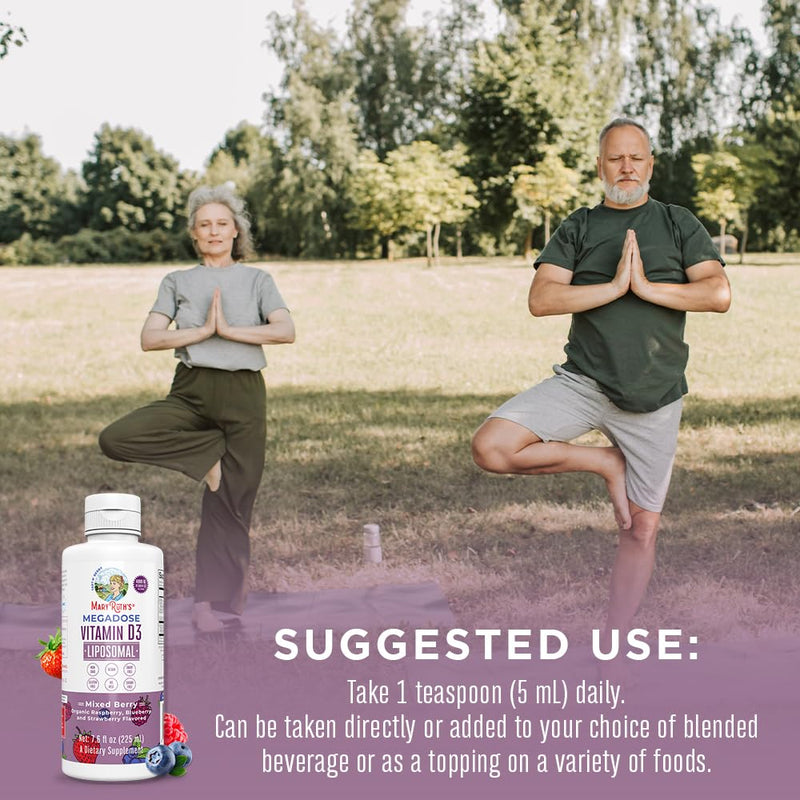 MaryRuth Organics Sea Moss Liposomal (Citrus Berry) & Vitamin D3 Liposomal (Mixed Berry) | Clean Label Project Verified® | Vitamins for Energy, Immunity, and Overall Wellness | Vegan, Non-GMO