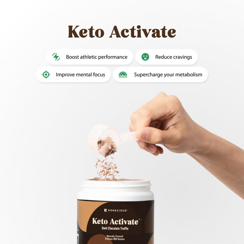 [Australia] - Dark Chocolate Truffle Exogenous Ketones Drink: Pure Keto Shake Powder with Chocolate Ketones | Jumpstart Ketosis & Boost Energy with Natural Ketones Supplements by Konscious Keto 10 Ounce (Pack of 1) 
