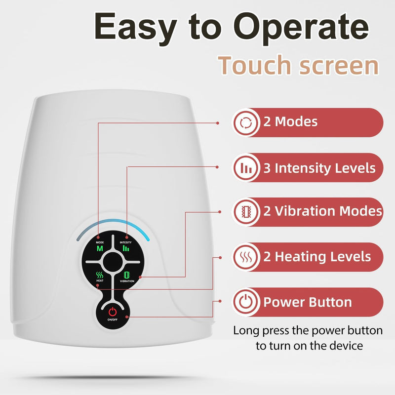 [Australia] - AERLANG Birthday Gifts for Women Husband Gifts Hand Massager Hand Massage Machine with Heat and Compression Electric Hand Massager for Arthritis and Carpal Tunnel Cordless Massagers, Gift for Men mom New touch screen 
