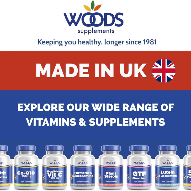 Woods Supplements - Omega 3 Pure Fish Oil 500mg Capsules (180x). High Strength Omega 3 with EPA & DHA. Sustainably Sourced. Essential Fatty Acids for Heart, Brain & Immune Boost. Fish Oil Supplements 180