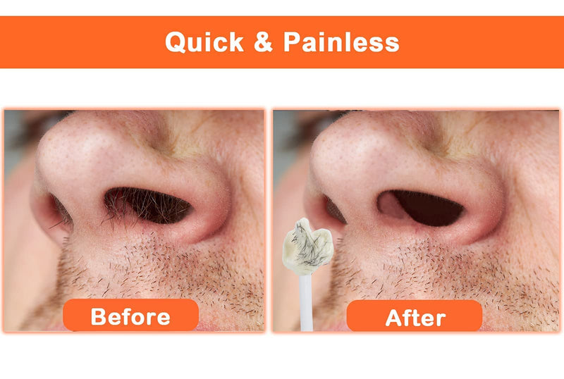 120g Charmonic Nose Hair Waxing Kit with 30 Applicators, Quick and Painless Removal for Men and Women, Enough for 15-20 Uses 120g Nose Wax