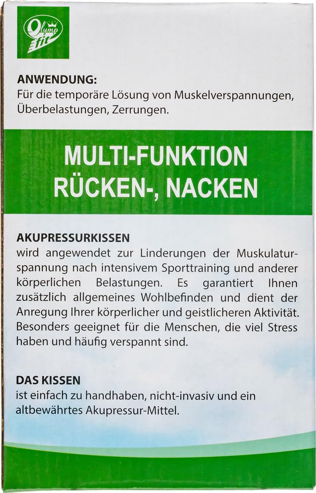 [Australia] - Premium German-Quality Multi-Functional Acupressure Pillow for Neck, Back, Shoulder, Knee & Elbow Pain Relief - 13x18cm Inflatable Kuznetsov Physical & Mental Activity Stimulator & Stress Reliever 