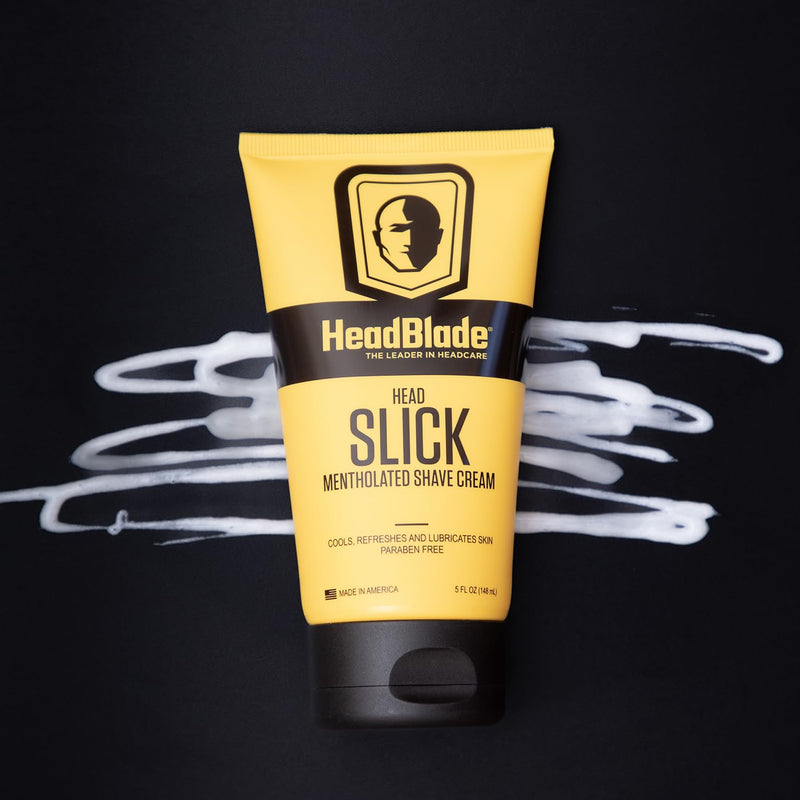 [Australia] - HeadBlade HeadSlick Shave Cream 5 oz for Smooth Head shaving for Bald Men, Helps with Irritation, Redness, & Razor Burn 5 Fl Oz (Pack of 1) 