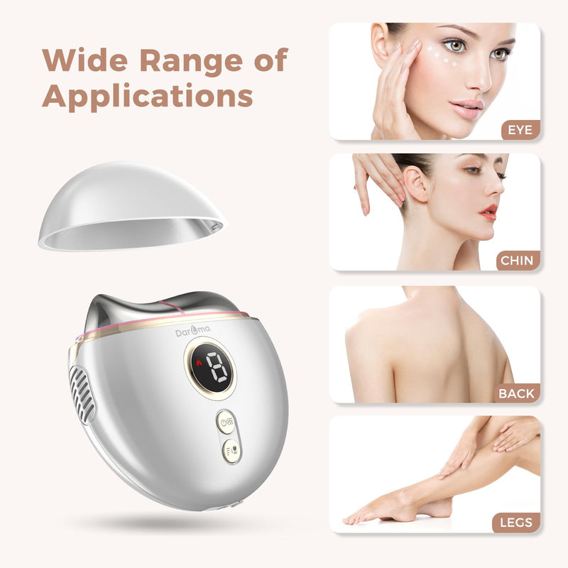 DAROMA Electric Gua Sha Tool - Hot & Cold Dual-Mode Facial and Body Massager with 9 Temperature Settings, Micro-Current Vibration, for Anti-Aging, Wrinkles, Puffiness, and Double Chin Care