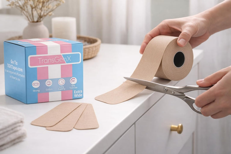 4 Inch Wide Tape. Extra Wide for Trans FTM Chest Binder for Transgender