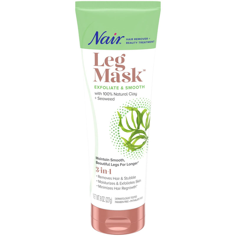 [Australia] - Nair Leg Mask Clay Exfoliate & Smooth 8 Ounce Tube (Pack of 2) 