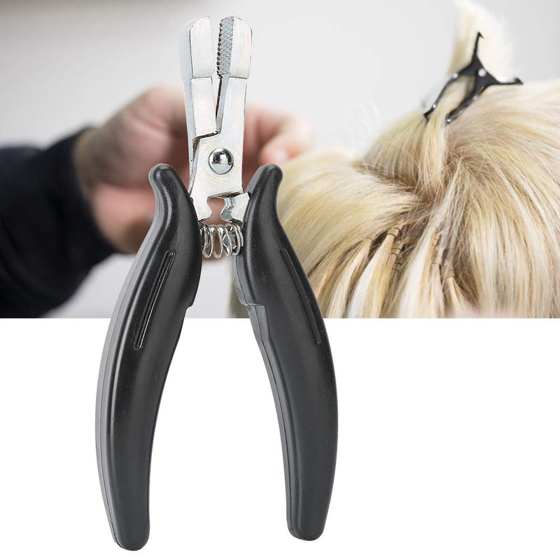 [Australia] - Extensions Tape Sealing Pliers Hair Extension Pliers for Micro Rings Beads Professional Hair Extension Opener and Removal Tool Black 