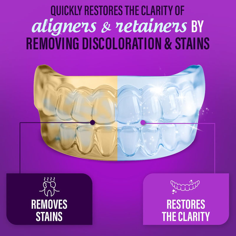 [Australia] - GuruNanda Aligner & Retainer Cleaner Foam ‚Äì Gentle Cleaning for Aligners, Retainers, Veneers & Mouthguard, Helps Neutralize Odors, Ideal for Daily Use, 100 ml 