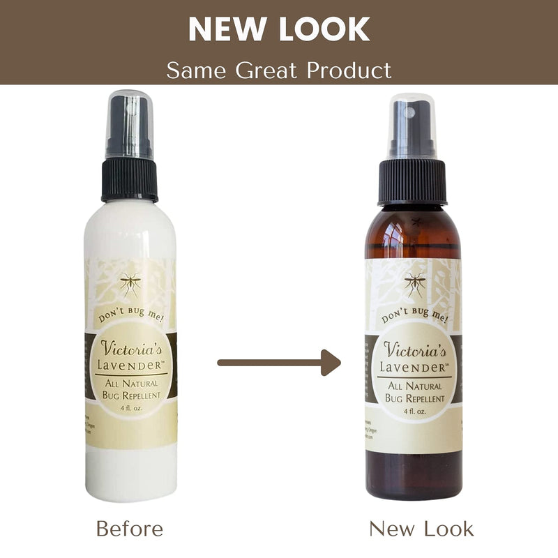 [Australia] - Victoria's Lavender Organic Don‚Äôt Bug Me Insect Spray DEET-Free, Made with Plant Based Essential Oils & Aloe Vera - Made in The USA - (1 Pack 4 Fl Oz) 4 Fl Oz (Pack of 1) 