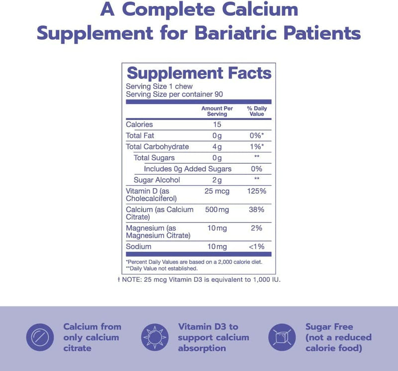Bari Life Just One, Once Daily Bariatric Multivitamin with Iron (30 Tablets) and BariBurst Calcium Citrate Soft Chews for Gastric Bypass, Gastric Sleeve and Duodenal Switch (Butter Toffee)