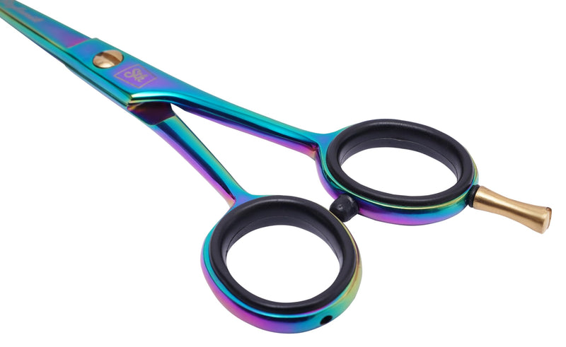 Hair Cutting Scissors-Professional Hairdressing Scissors for Women,Men,Hair Stylists,Salon,Barber- 6.5-Inch Stainless Steel Hair Scissors with Finger Rest (Classic Scissor Multi Titanium) Classic Scissor Multi Titanium