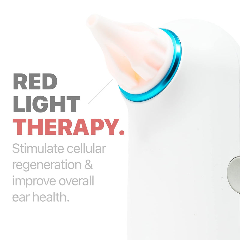 [Australia] - Whisper Ear Dryer | USA | Rechargable Ear Water Drying Aid with Red Light Therapy Delivers Gentle Warm Air to The Ear to Combat Annoying Swimmers Ear Infections as an Ear Fluid Remover 